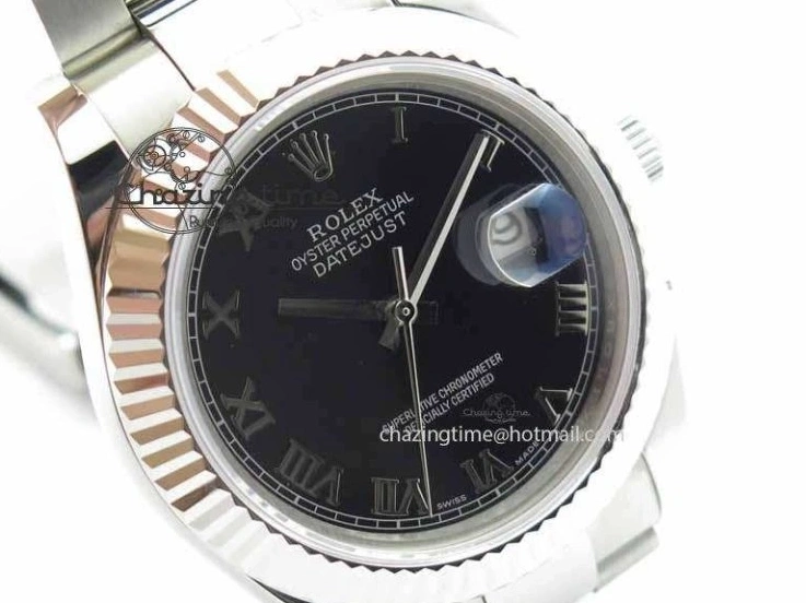 SS Maker Dial Roman On 41mm Edition SS Markers Black SA3136 BP II DateJust Bracelet Best 0327